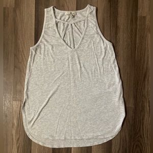 Express One Eleven Grey Blouse Size XS Soft Yoga